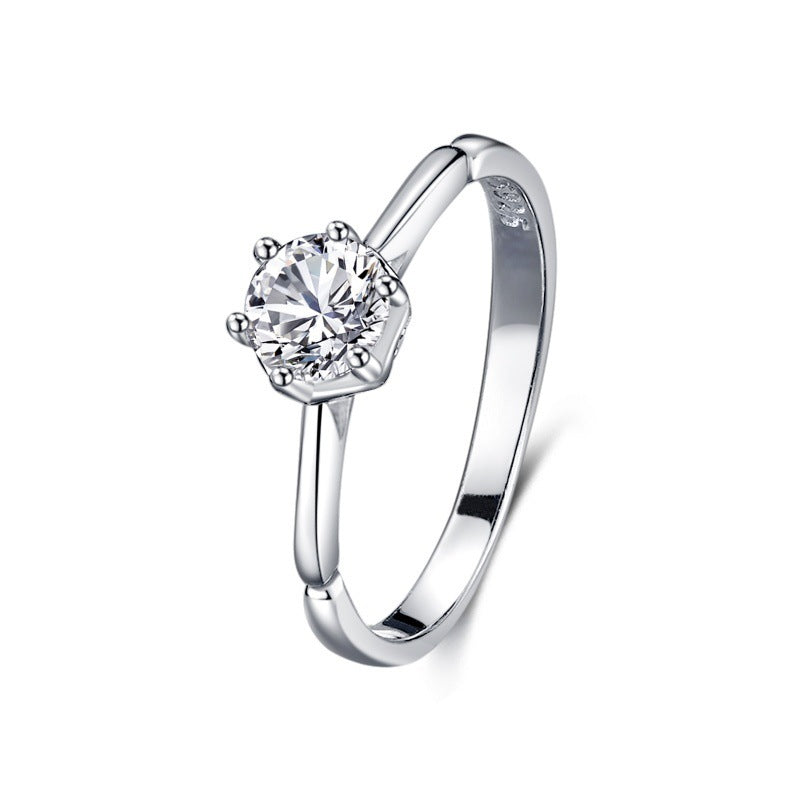 Load image into Gallery viewer, S925 Silver Classic Micro-inlaid Diamond Ring
