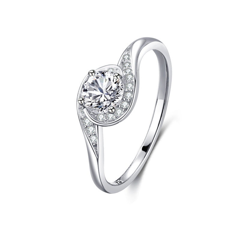 Load image into Gallery viewer, S925 Silver Classic Micro-inlaid Diamond Ring
