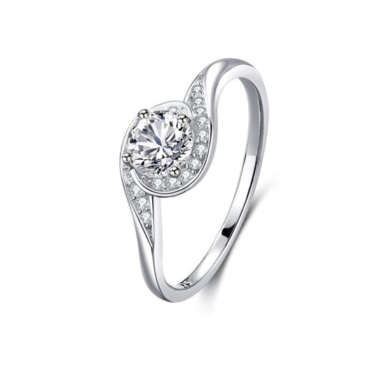 S925 Silver Classic Micro-inlaid Diamond Ring