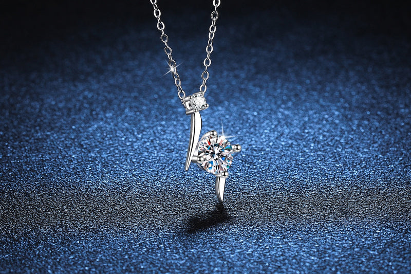 Load image into Gallery viewer, S925 Sterling Silver Necklace Moissanite Clavicle Chain
