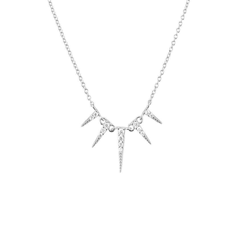 Load image into Gallery viewer, S925 Sterling Silver Tapered Diamond INS Style Necklace
