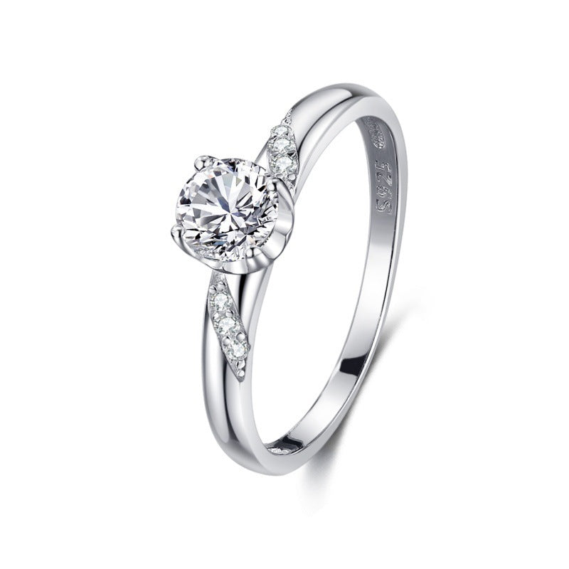 Load image into Gallery viewer, S925 Silver Classic Micro-inlaid Diamond Ring
