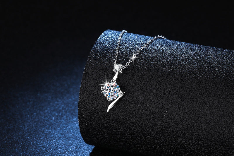 Load image into Gallery viewer, S925 Sterling Silver Necklace Moissanite Clavicle Chain
