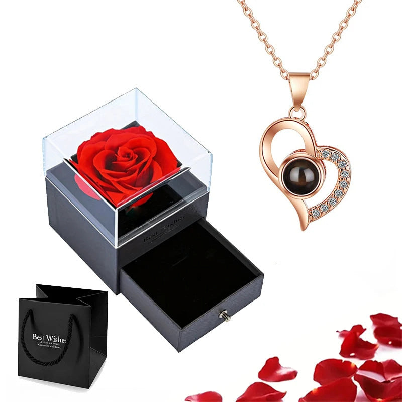 Load image into Gallery viewer, Gift Box Copper Micro Bar Heart Pendant Necklace
