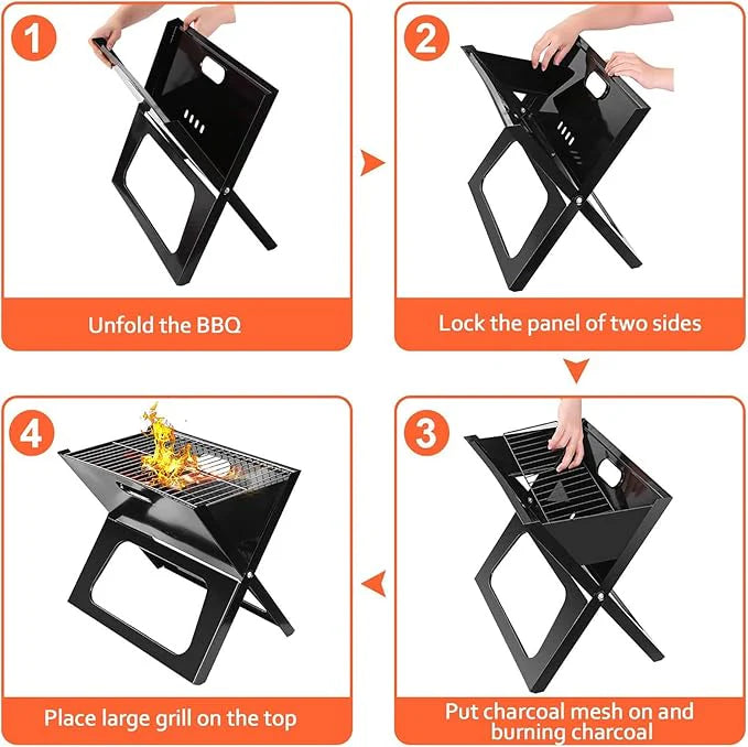 Load image into Gallery viewer, Foldable Charcoal Grill
