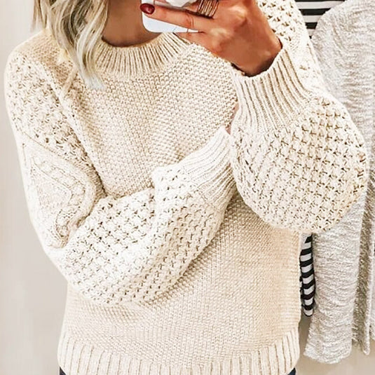 All Match Solid Color Thick Warm Sweater