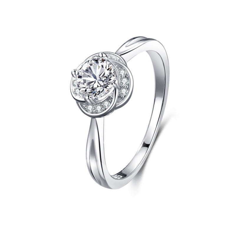 Load image into Gallery viewer, S925 Silver Classic Micro-inlaid Diamond Ring
