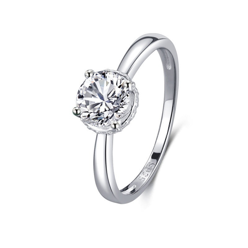 Load image into Gallery viewer, S925 Silver Classic Micro-inlaid Diamond Ring
