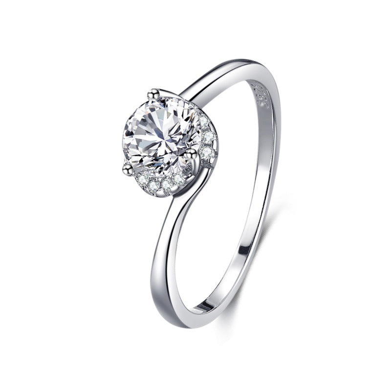 Load image into Gallery viewer, S925 Silver Classic Micro-inlaid Diamond Ring
