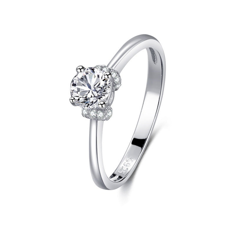 Load image into Gallery viewer, S925 Silver Classic Micro-inlaid Diamond Ring
