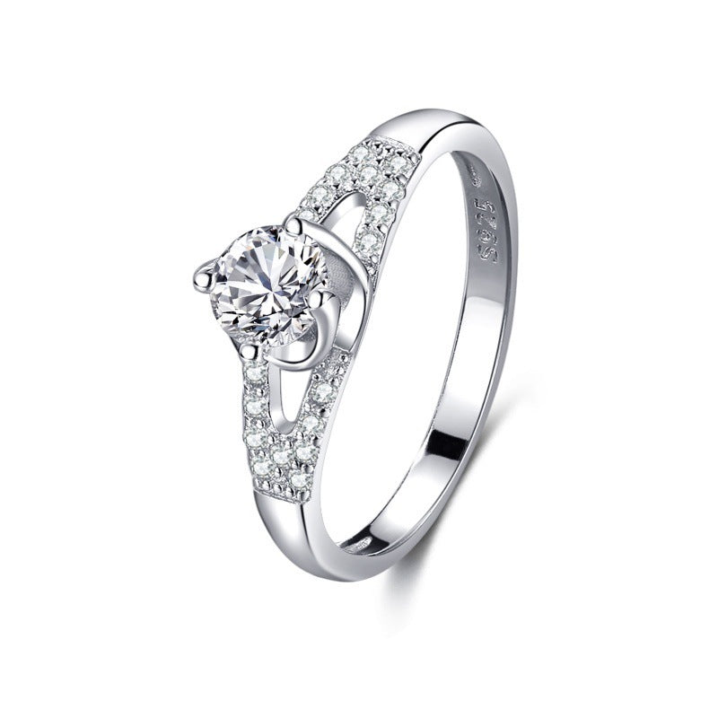 Load image into Gallery viewer, S925 Silver Classic Micro-inlaid Diamond Ring
