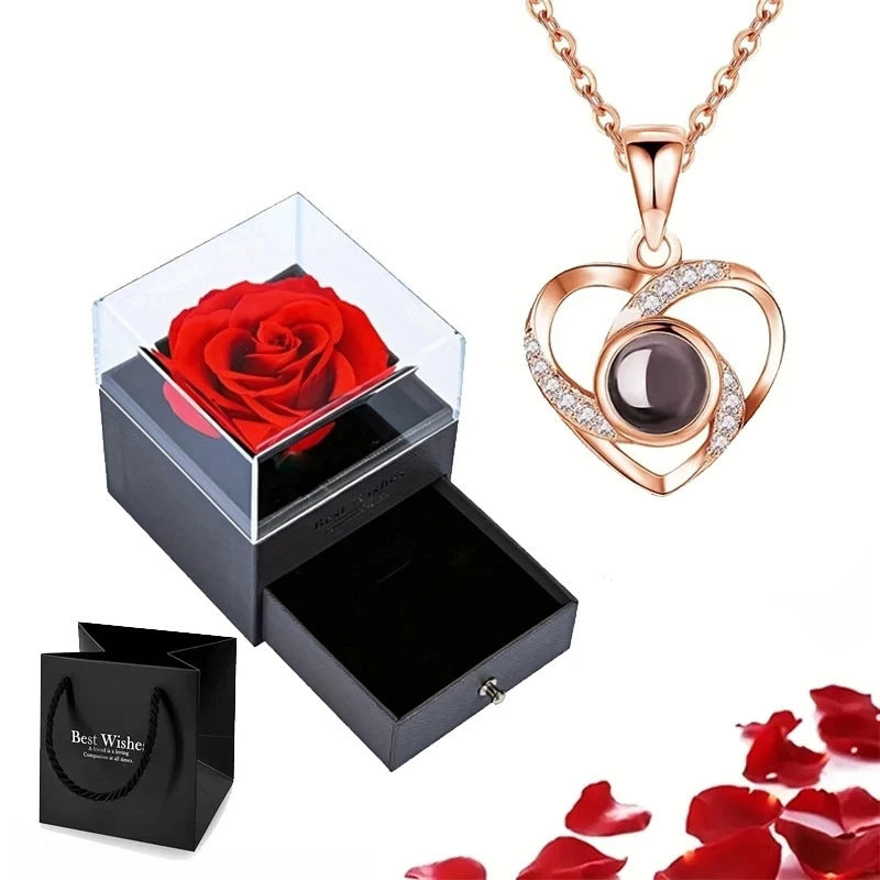 Load image into Gallery viewer, Gift Box Copper Micro Bar Heart Pendant Necklace
