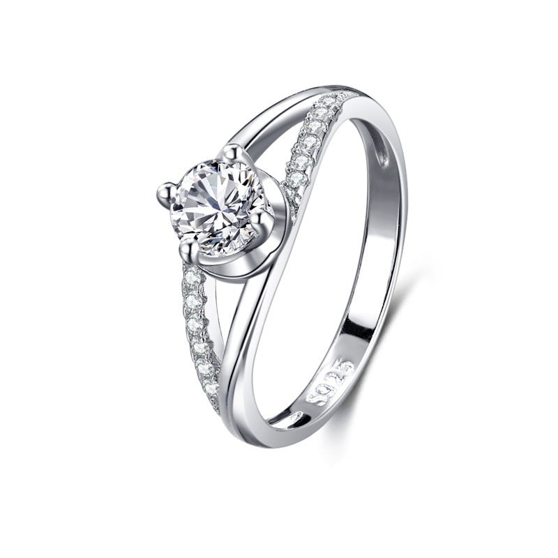 Load image into Gallery viewer, S925 Silver Classic Micro-inlaid Diamond Ring
