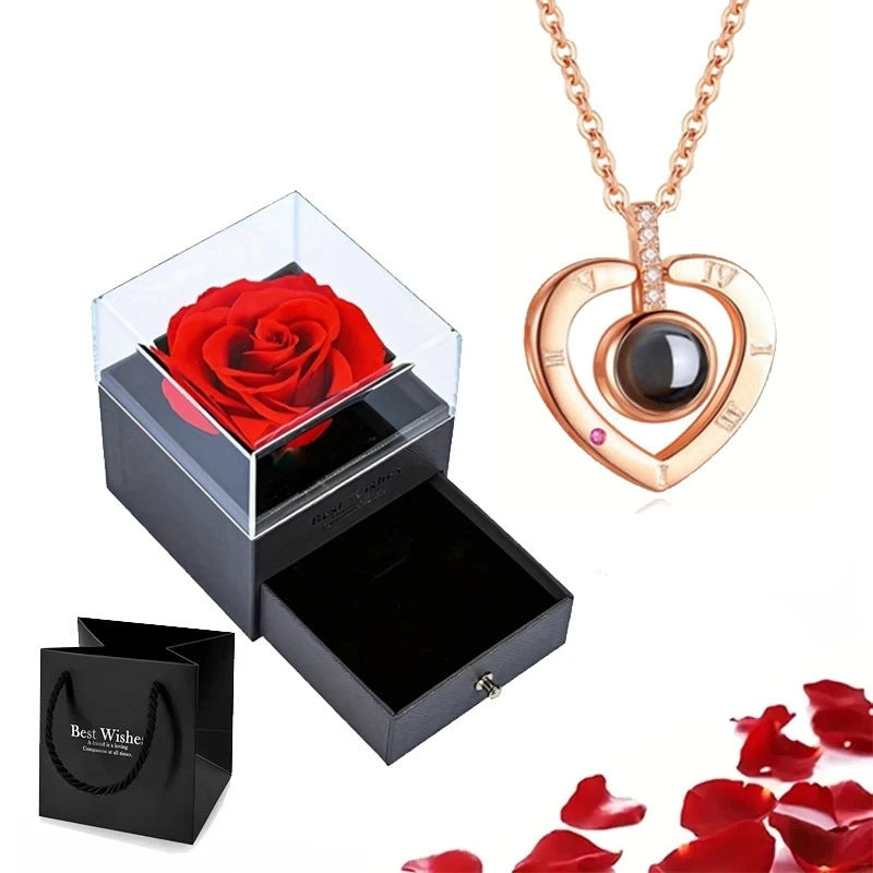 Load image into Gallery viewer, Gift Box Copper Micro Bar Heart Pendant Necklace
