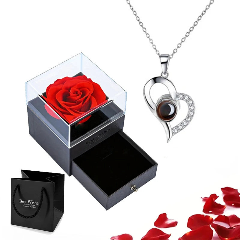 Load image into Gallery viewer, Gift Box Copper Micro Bar Heart Pendant Necklace
