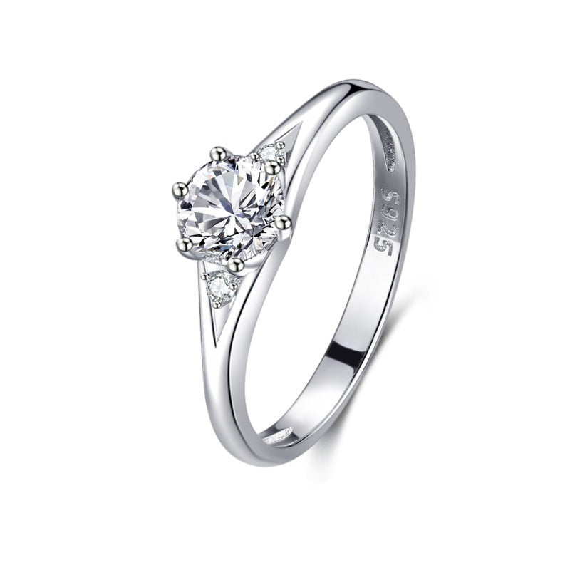 Load image into Gallery viewer, S925 Silver Classic Micro-inlaid Diamond Ring
