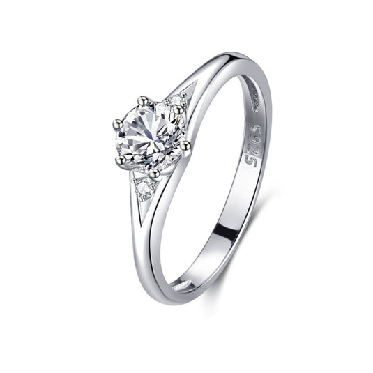 S925 Silver Classic Micro-inlaid Diamond Ring