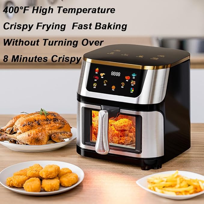 Load image into Gallery viewer, Stainless Steel Visual Air Fryer
